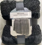 Life Comfort Artisan Mixed Yarn Throw 60" 70" Luxury Black. Fixed Price $20.99.