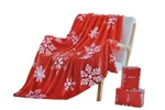 Bedelite Christmas Throw Blanket 50X60 Red Snowflake Soft Cozy Fleece Holiday. Fixed Price $23.99.