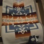 Pendleton Chief Joseph Rosewood Jacquard Robe Blanket 64 X 80 In. Fixed Price $250.00.