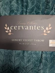 Cervantes Luxury Velvet Throw Oversize 50 60 In / 127 152 Cm New. Fixed Price $39.95.