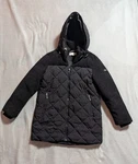 Koolaburra By Ugg Women's Black Quilted Sherpa Coat Size W/ Hood Lined Pockets. Fixed Price $53.00.