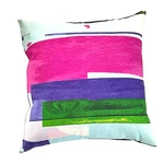 Marimekko Throw Pillow Vattenbl Nk Print Down-filled Insert Zip Cover 19" Sq. Fixed Price $129.00.