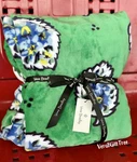 Vera Bradley Cozy Plush Throw Blanket Garden Green Leaf Rare Find Nwt. Fixed Price $99.50.