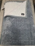 Ugg Avery Throw Blanket For Two Oversized 60X80" Polar Plush & Sherpa Dusty Blue. Fixed Price $100.00.