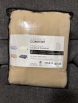 Premier Comfort Beige Classic Fleece Heated Blanket, Full' Size. Fixed Price $39.99.