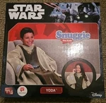 Disney Star Wars Snuggie Blanket For Kids With Sleeves Yoda 54IN X 42IN - Nib. Fixed Price $7.55.