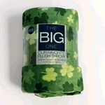 St. Patrick Day Clovers The Big One Oversized Soft Throw 5'X6' Plush Blanket. Fixed Price $26.00.
