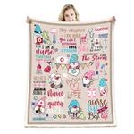 Nurse Week Gifts: Soft Fluffy Sherpa Warm Throw Blanket For Women & Nursing S.... Fixed Price $52.39.