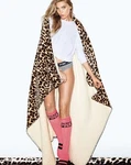 Nwt Htf Victorias Secret Pink Leopard Sherpa Super Plush X Lg Throw Blanket. Fixed Price $375.00.