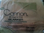 Vintage Cannon Plymouth New Package Brown Blanket Usa 72"X90" Soft Silky Trim. Fixed Price $40.19.