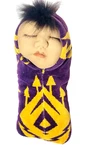 Native American Cherokee Baby Doll Handmade Wrapped In Pendleton Blanket. Fixed Price $21.00.
