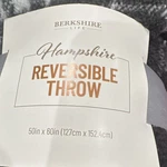 Berkshire Life Hampshire Reversible Throw Blanket Fair Isle Plaid 50X60IN. Fixed Price $29.95.