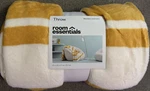 Room Essentials Yellow White Striped Throw Blanket 50X60IN Recycled Polyester. Fixed Price $6.00.