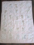 Vintage Handmade Precious Moments Baby Crib Toddler Blanket Abc. Fixed Price $21.00.