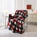 Mainstays Cozy Plush Throw Blanket, Red Plaid 50" X 60" All Ages. Fixed Price $11.01.
