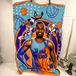 Space Tune Squad Lebron James Multicolor Basketball Fleece Throw Blanket. Fixed Price $5.99.