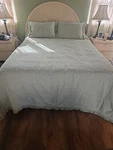 New Sage Green 3 Piece Bedspread Set Queen Sz. Fixed Price $45.00.