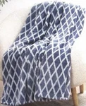 Casual Living Super Soft Plush Blue Diamond Throw Blanket 60 X 70. Fixed Price $22.00.