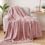 Plush Fuzzy Fleece Throw Blanket Extra Large, Super Soft, (50X70 Inches, Pink). Fixed Price $13.48.
