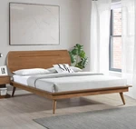 Country Casual Style Queen Platform With Oval Headboard 1PC Wooden Bedroom. Fixed Price $630.09.