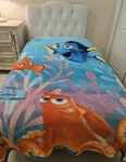 Lot Of 2 Finding Dory Nemo Twin - Bedspreads Bedding Disney Blanket Nautical. Fixed Price $38.95.