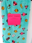 Betsey Johnson Emoji Love Plush Throw Blanket 50 X 70 Oversized Teal Multi Nwt. Fixed Price $44.95.