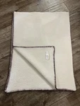 Boll & Branch Organic Cotton Waffle Blanket 50"X67" Maroon Stitching - Excellent. Fixed Price $65.00.