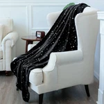 Fleece Blankets Star Foil Print Throw,super Soft Flannel Fuzzy BLANKET,50"X 6.... Fixed Price $38.06.