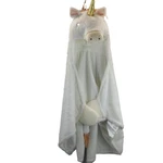 New Pillowfort Unicorn Hooded Blanket Super Soft White Hand Pockets 40 X 50 Inch. Fixed Price $15.99.