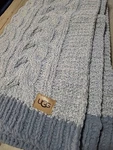 Ugg Luxury Brit Throw Blanket Cable Knit Chenille 50"X70 Lilac Purple Border. Fixed Price $50.39.