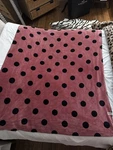 Victorias Secret Pink Polka Dots Plush Throw Blanket 50 X 60. Fixed Price $19.50.