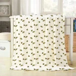 Mugod Bee Throw Blanket Cute Cartoon Baby Seamless Pattern Honey Vector D.... Fixed Price $35.63.
