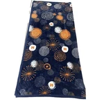 Solaron Mink Blanket Full/queen 82X89 Plush Soft Navy Orange Geometric Fireworks. Fixed Price $80.99.