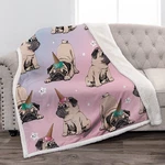 Jekeno Foodie Blanket For Girls - Pugs Gifts Lovers Women Mom Boy.... Fixed Price $30.34.