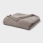 Full/queen Ultra Plush Blanket Gray - Threshold. Fixed Price $18.99.