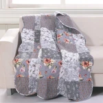 Barefoot Bungalow Giulia Quilted Throw Blanket, 50 X 60 Inches, Gray. Fixed Price $49.27.