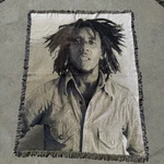 Vintage Rare Bob Marley Music Reggae Rastafarian Woven Blanket Tapestry. Fixed Price $20.00.