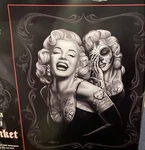 Dga Marilyn Monroe Day Of The Dead Lightweight Queen Blanket Smile Now Cry Later. Fixed Price $44.99.