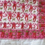 Roller Rabbit Pink Monkey Baby Quilt Blanket 50" 38" Excellent Condition!!. Fixed Price $74.99.