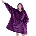 Blanket Sweatshirt Sherpa Lining Plush Soft Comfy Fleece Oversized Hoodie Pocket. Fixed Price $34.99.
