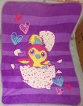 Spin Master Hatchimals Micro Plush Purple Striped Background Throw Blanket 45X60. Fixed Price $16.49.