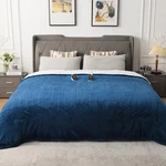 Woomer Electric Heated Blanket Queen Size, Soft Flannel Fast Heating .... Fixed Price $111.21.