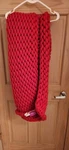 Donna Sharp Chunky Knit Throw Blanket Red 40X50. Fixed Price $24.00.