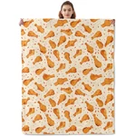 Kibue Fried Chicken Drumstick Blanket Warm & Cozy Flannel Throw - Soft Lightw.... Fixed Price $40.27.