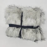 West Elm Brushed Tips Faux Fur Throw 47X60" Pearl Gray. Fixed Price $74.95.
