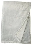 ID51-828 Microlight Plush Luxury, Oversized Throw-blanket, Full/queen Grey. Fixed Price $39.85.