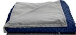 Quility Kids Weighted Blanket & Minky Duvet Cover 10 Lbs 41"X60" New Navy Blue. Fixed Price $60.00.