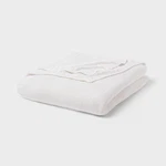 King Size White Sweater Knit Bed Blanket By Threshold. Fixed Price $27.99.