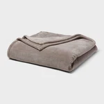 Full/queen Ultra Plush Blanket Gray - Threshold. Fixed Price $17.21.