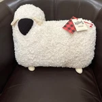 Sold Out-woolrich X Target Sheep Shaped Throw Pillow Rare Cream 15" 20" New. Fixed Price $54.99.